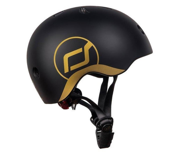 Scoot & Ride Highwaykick 1 Jeździk i hulajnoga 2w1 +kask XXS-S Black&Gold - 1028487 - zdjęcie 7